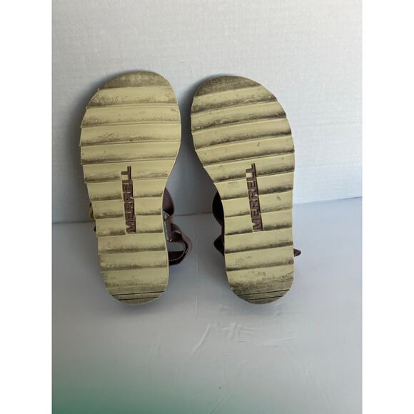 Merrell Comfort Pink Leather Buckle Strap Casual Sporty Slide Sandals Sz 7 - Picture 13 of 13